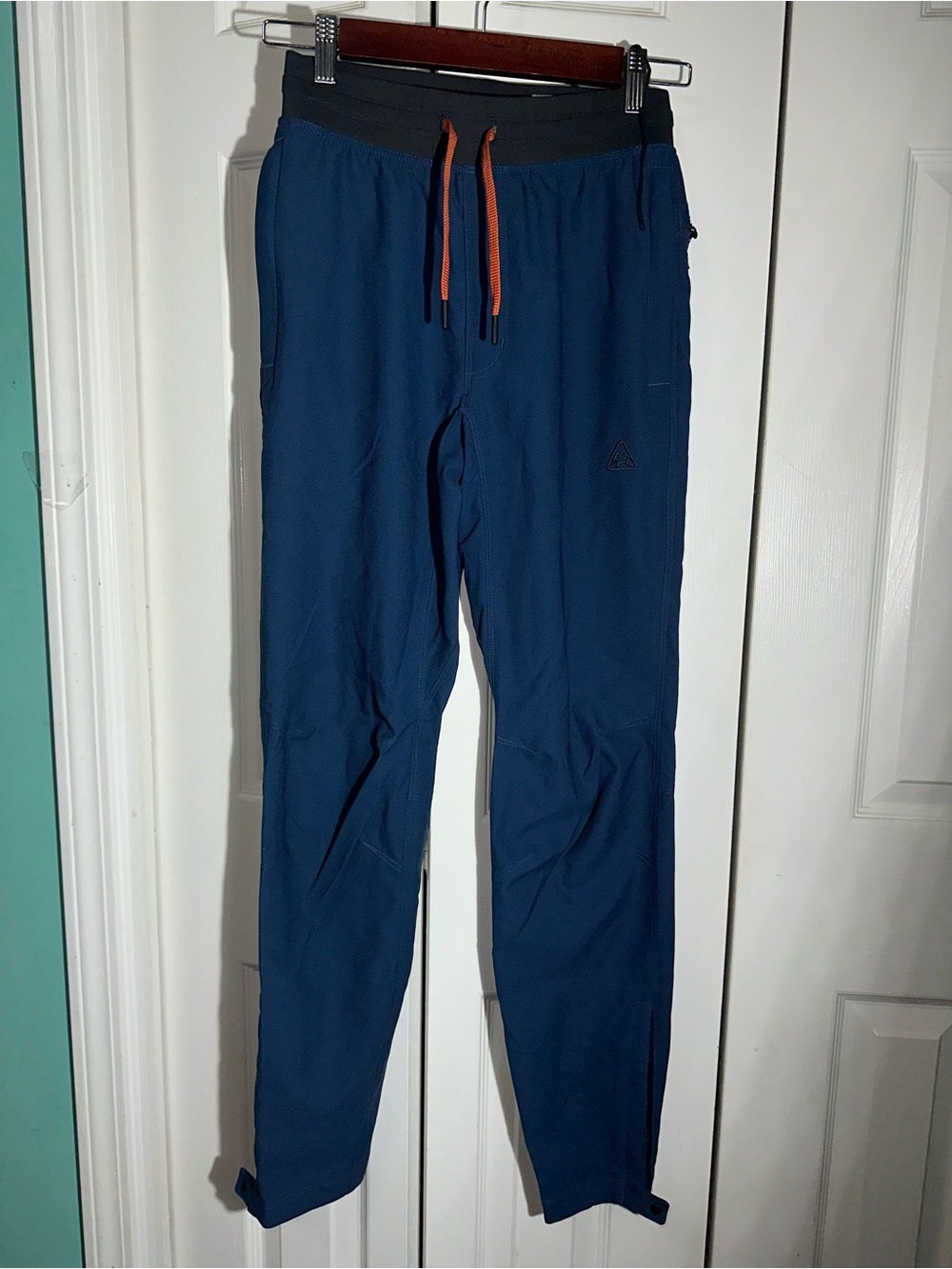 LIVSN Ecotrek Trail Jogger Pants Mens XS 30L Blue Elastic Waist Outdoors  AA24